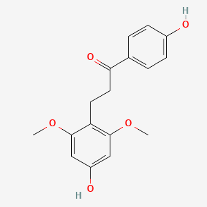 molecular formula C17H18O5 B3028045 4,4'-二羟基-2,6-二甲氧基二氢查耳酮 CAS No. 151752-08-8