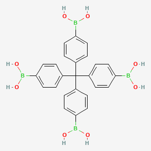 molecular formula C25H24B4O8 B3028063 (Methanetetrayltetrakis(benzene-4,1-diyl))tetraboronic acid CAS No. 153035-55-3