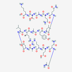 molecular formula C78H129N23O26 B3028064 Moth Cytochrome C (MCC) Fragment CAS No. 154277-61-9
