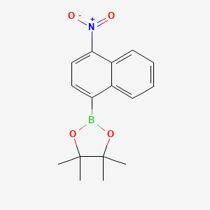 4,4,5,5-Tetramethyl-2-(4-nitronaphthalen-1-yl)-1,3,2-dioxaborolane