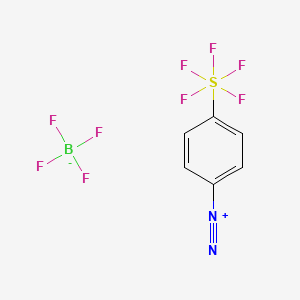 molecular formula C6H4BF9N2S B3028099 4-(Pentafluorosulfanyl)phenyldiazonium tetrafluoroborate CAS No. 1605274-62-1