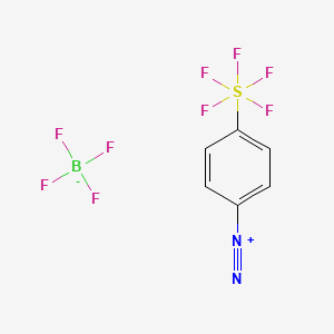 B3028099 4-(Pentafluorosulfanyl)phenyldiazonium tetrafluoroborate CAS No. 1605274-62-1