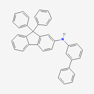 molecular formula C37H27N B3028101 9H-Fluoren-2-amine, N-[1,1'-biphenyl]-3-yl-9,9-diphenyl- CAS No. 1607480-14-7