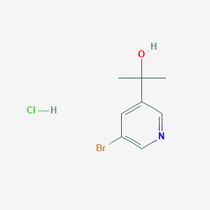 molecular formula C8H11BrClNO B3028107 2-(5-溴-3-吡啶基)-2-丙醇盐酸盐 CAS No. 1609403-17-9