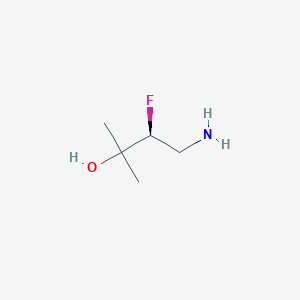 molecular formula C5H12FNO B3028110 (3S)-4-氨基-3-氟-2-甲基丁烷-2-醇 CAS No. 1609546-50-0