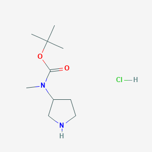 molecular formula C10H21ClN2O2 B3028112 tert-Butyl methyl(pyrrolidin-3-yl)carbamate hydrochloride CAS No. 1610028-41-5