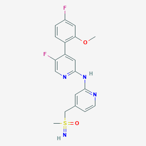 molecular formula C19H18F2N4O2S B3028113 (inverted exclamation markA)-BAY-1251152 CAS No. 1610358-53-6