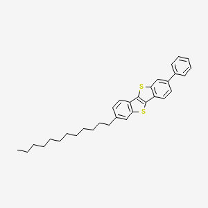 molecular formula C32H36S2 B3028131 2-Dodecyl-7-phenylbenzo[b]benzo[4,5]thieno[2,3-d]thiophene CAS No. 1627606-00-1