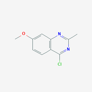 molecular formula C10H9ClN2O B3028173 4-Chloro-7-methoxy-2-methylquinazoline CAS No. 16499-67-5