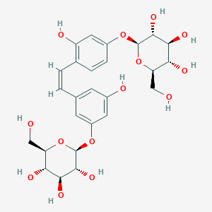 beta-D-Glucopyranoside 3-[(1Z)-2-[4-(beta-D-glucopyranosyloxy)-2-hydroxyphenyl]ethenyl]-5-hydroxyphenyl