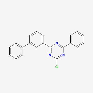 molecular formula C21H14ClN3 B3028192 2-氯-4-(联苯-3-基)-6-苯基-1,3,5-三嗪 CAS No. 1689576-03-1