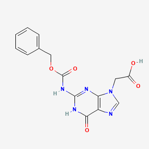 2-[2-(Benzyloxycarbonylamino)-6-hydroxy-purin-9-yl]acetic acid