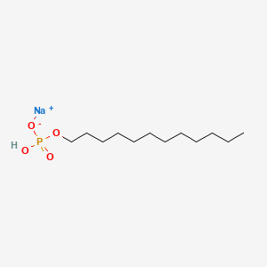 molecular formula C12H27NaO4P B3028200 Monosodium monolauryl phosphate CAS No. 17026-83-4