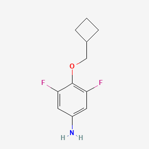 molecular formula C11H13F2NO B3028209 4-(Cyclobutylmethoxy)-3,5-difluorobenzenamine CAS No. 1707369-83-2