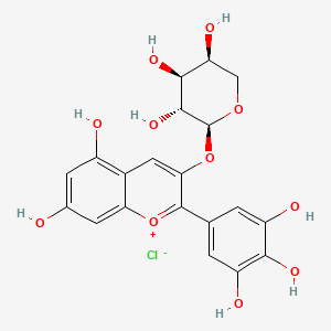 molecular formula C20H19ClO11 B3028221 飞燕草素-3-o-阿拉伯糖苷 CAS No. 171370-55-1