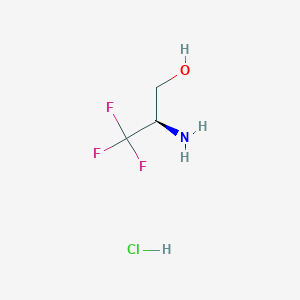 molecular formula C3H7ClF3NO B3028226 (2R)-2-Amino-3,3,3-trifluoropropan-1-OL hydrochloride CAS No. 172490-05-0