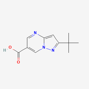 molecular formula C11H13N3O2 B3028236 2-tert-Butylpyrazolo[1,5-a]pyrimidine-6-carboxylic acid CAS No. 1774895-78-1