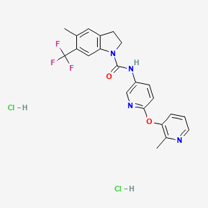 molecular formula C22H21Cl2F3N4O2 B3028243 Sb 243213 dihydrochloride CAS No. 1780372-25-9