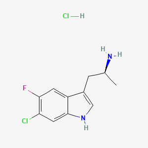 (S)-1-(6-Chloro-5-fluoro-1H-indol-3-yl)propan-2-amine hydrochloride