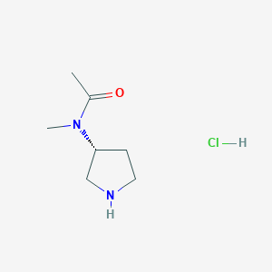 molecular formula C7H15ClN2O B3028252 (R)-N-甲基-N-(吡咯烷-3-基)乙酰胺盐酸盐 CAS No. 1788036-25-8