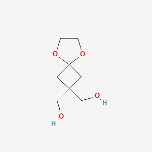 molecular formula C8H14O4 B3028255 [2-(羟甲基)-5,8-二氧杂螺[3.4]辛-2-基]甲醇 CAS No. 1788043-96-8