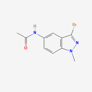 molecular formula C10H10BrN3O B3028257 N-(3-溴-1-甲基-1H-吲唑-5-基)乙酰胺 CAS No. 1788044-08-5