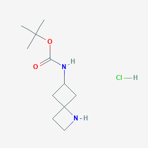 tert-Butyl 1-azaspiro[3.3]heptan-6-ylcarbamate hydrochloride