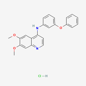 6,7-Dimethoxy-N-(3-phenoxyphenyl)quinolin-4-amine hydrochloride