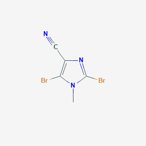 molecular formula C5H3Br2N3 B3028263 2,5-dibromo-1-methyl-1H-imidazole-4-carbonitrile CAS No. 1799420-96-4