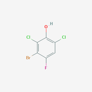 molecular formula C6H2BrCl2FO B3028277 3-Bromo-2,6-dichloro-4-fluorophenol CAS No. 1807542-79-5