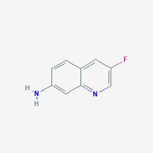 molecular formula C9H7FN2 B3028279 3-氟喹啉-7-胺 CAS No. 1807542-82-0