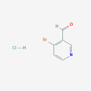 molecular formula C6H5BrClNO B3028281 4-溴-3-甲酰吡啶盐酸盐 CAS No. 1809157-95-6
