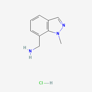 molecular formula C9H12ClN3 B3028282 (1-Methyl-1H-indazol-7-yl)methanamine hydrochloride CAS No. 1810069-86-3