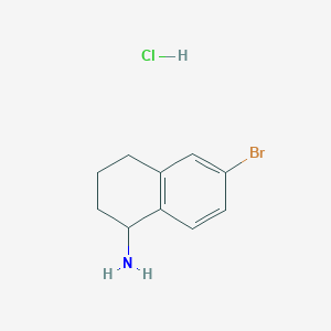 molecular formula C10H13BrClN B3028283 6-Bromo-1,2,3,4-tetrahydronaphthalen-1-amine hydrochloride CAS No. 1810069-91-0