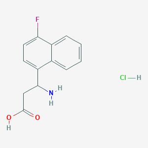 3-Amino-3-(4-fluoronaphthalen-1-yl)propanoic acid hydrochloride