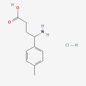 molecular formula C11H16ClNO2 B3028287 4-氨基-4-(对甲苯基)丁酸盐酸盐 CAS No. 1810070-01-9