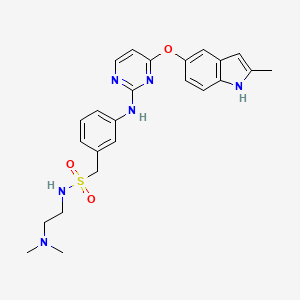 molecular formula C24H28N6O3S B3028297 舒法替尼 CAS No. 1816307-67-1