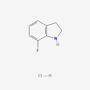 molecular formula C8H9ClFN B3028302 7-氟吲哚盐酸盐 CAS No. 1820711-83-8