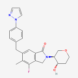 molecular formula C24H24FN3O3 B3028303 Unii-59XC9G796Y CAS No. 1820812-16-5