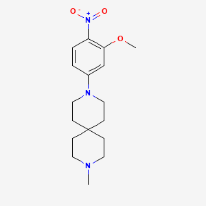 3-(3-Methoxy-4-nitrophenyl)-9-methyl-3,9-diazaspiro[5.5]undecane