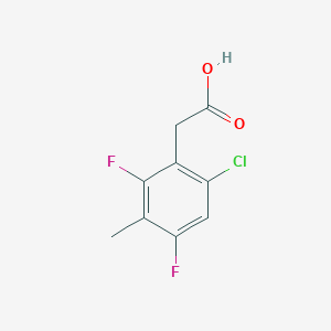 6-Chloro-2,4-difluoro-3-methylphenylacetic acid