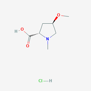 (2S,4R)-4-Methoxy-1-methylpyrrolidine-2-carboxylic acid hydrochloride