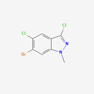 molecular formula C8H5BrCl2N2 B3028324 6-Bromo-3,5-dichloro-1-methyl-1H-indazole CAS No. 1860028-28-9