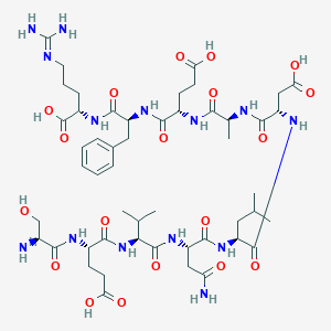 molecular formula C50H78N14O19 B3028328 (Asn670,Leu671)-Amyloid b/A4 Protein Precursor770 (667-676) CAS No. 186142-28-9