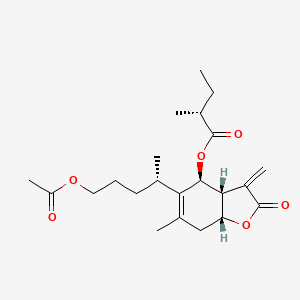 1-O-Acetyl-6alpha-O-(2-methylbutyryl)britannilactone
