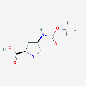 (4R)-4-[[(1,1-Dimethylethoxy)carbonyl]amino]-1-methyl-D-proline