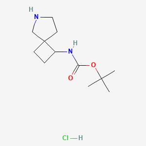 tert-butyl N-{6-azaspiro[3.4]octan-1-yl}carbamate hydrochloride