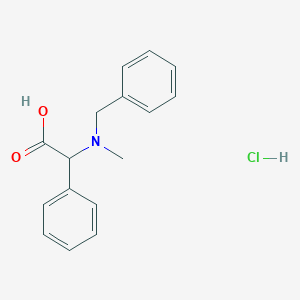 molecular formula C16H18ClNO2 B3028364 盐酸2-(苄基(甲基)氨基)-2-苯基乙酸 CAS No. 1956306-23-2