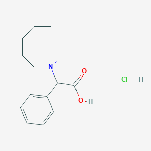 molecular formula C15H22ClNO2 B3028365 2-(Azocan-1-yl)-2-phenylacetic acid hydrochloride CAS No. 1956306-28-7