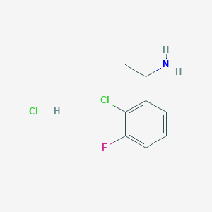 molecular formula C8H10Cl2FN B3028366 1-(2-Chloro-3-fluorophenyl)ethanamine hydrochloride CAS No. 1956306-77-6
